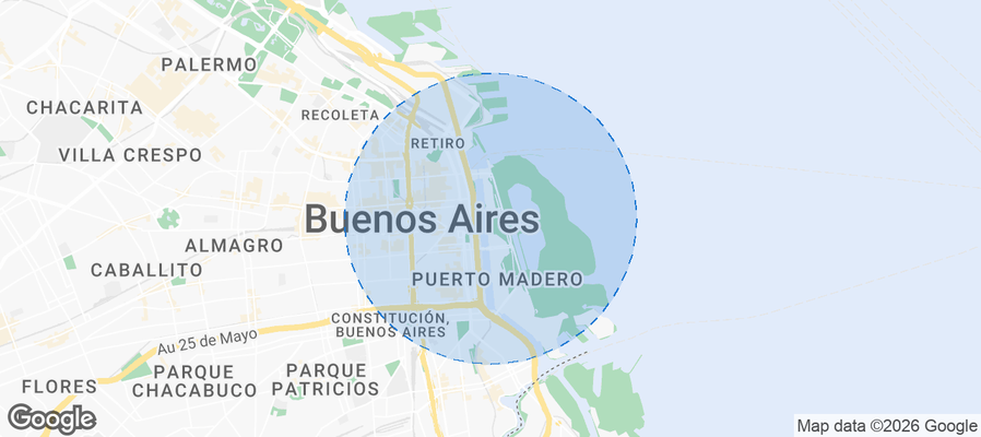 Villarobles Airbnb map